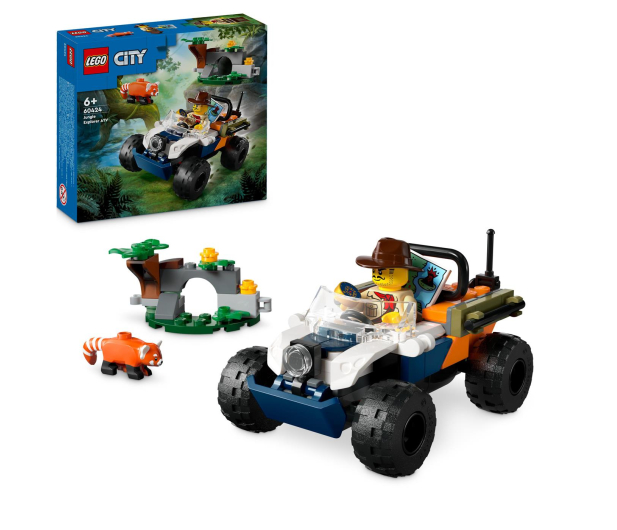 LEGO CITY 60424 Quad badacza dżungli z pandą czerwoną - 1248582 - zdjęcie 2